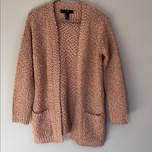 Pastel Pink Cardigan with pockets.